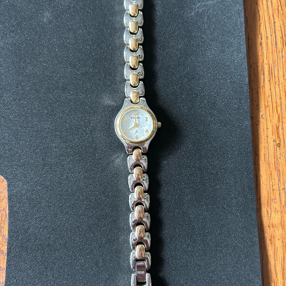 Fossil Silver and Gold Link Watch